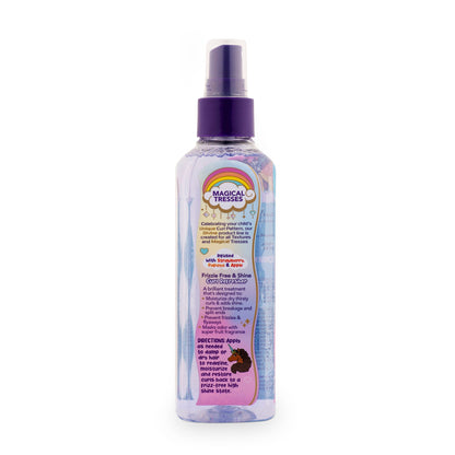 Afro Unicorn Frizzie Free & Shine Curl Refresher back of product.