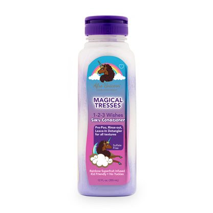 Afro Unicorn 1-2-3 Wishes Silky conditioner front of product.