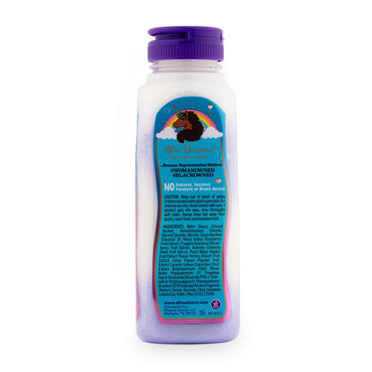 Afro Unicorn 1-2-3 Wishes Silky conditioner side of product.