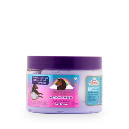 Afro Unicorn Swirls & Twirls Curl Cream front of product.